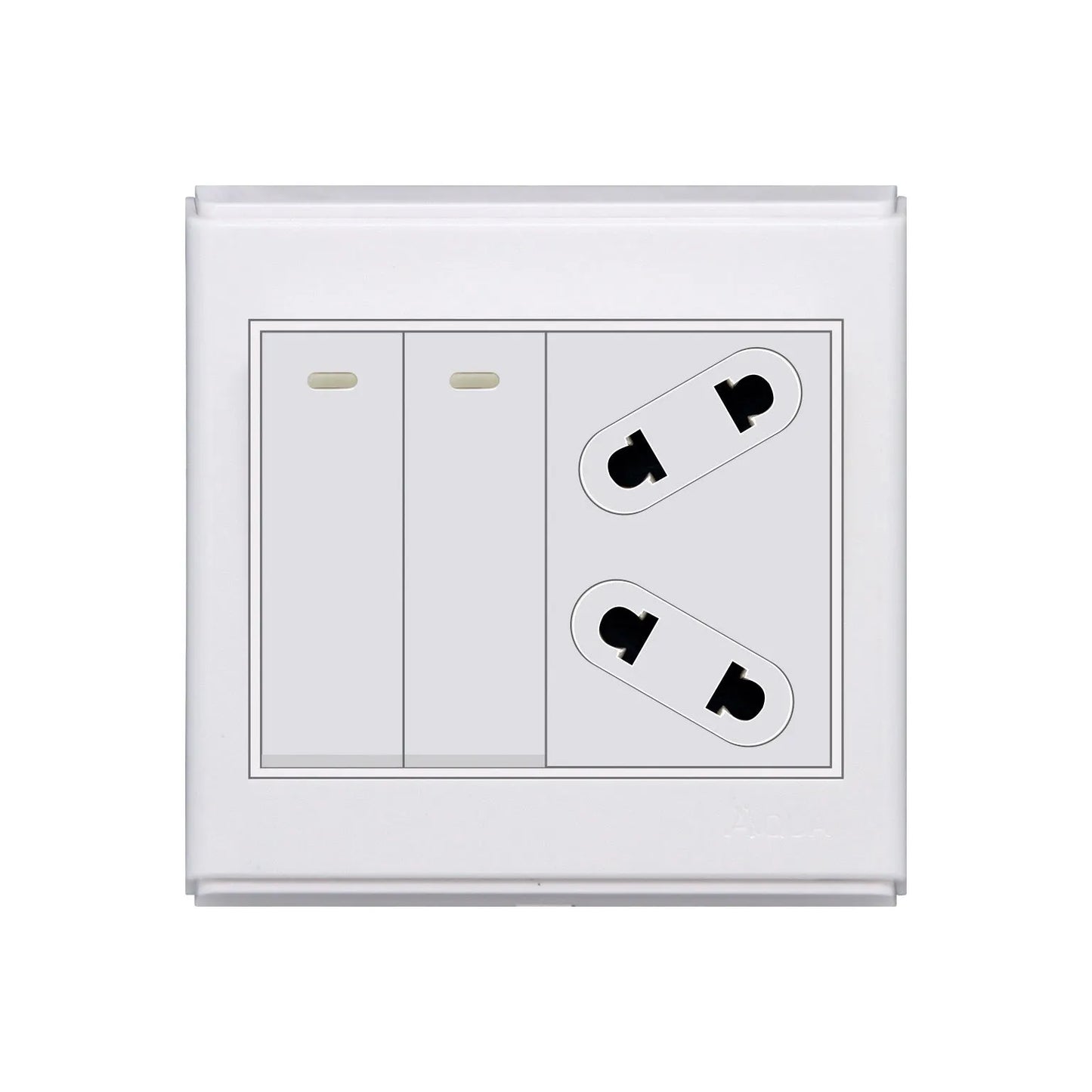 AQUA SAPPHIRE 2 GANG SWITCH PLUS 1 SOCKET Price in Pakistan
