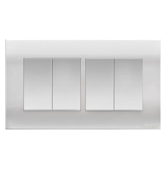 Akoya 2 Gang 2 Way Flush Switch gun matalic Price in Pakistan