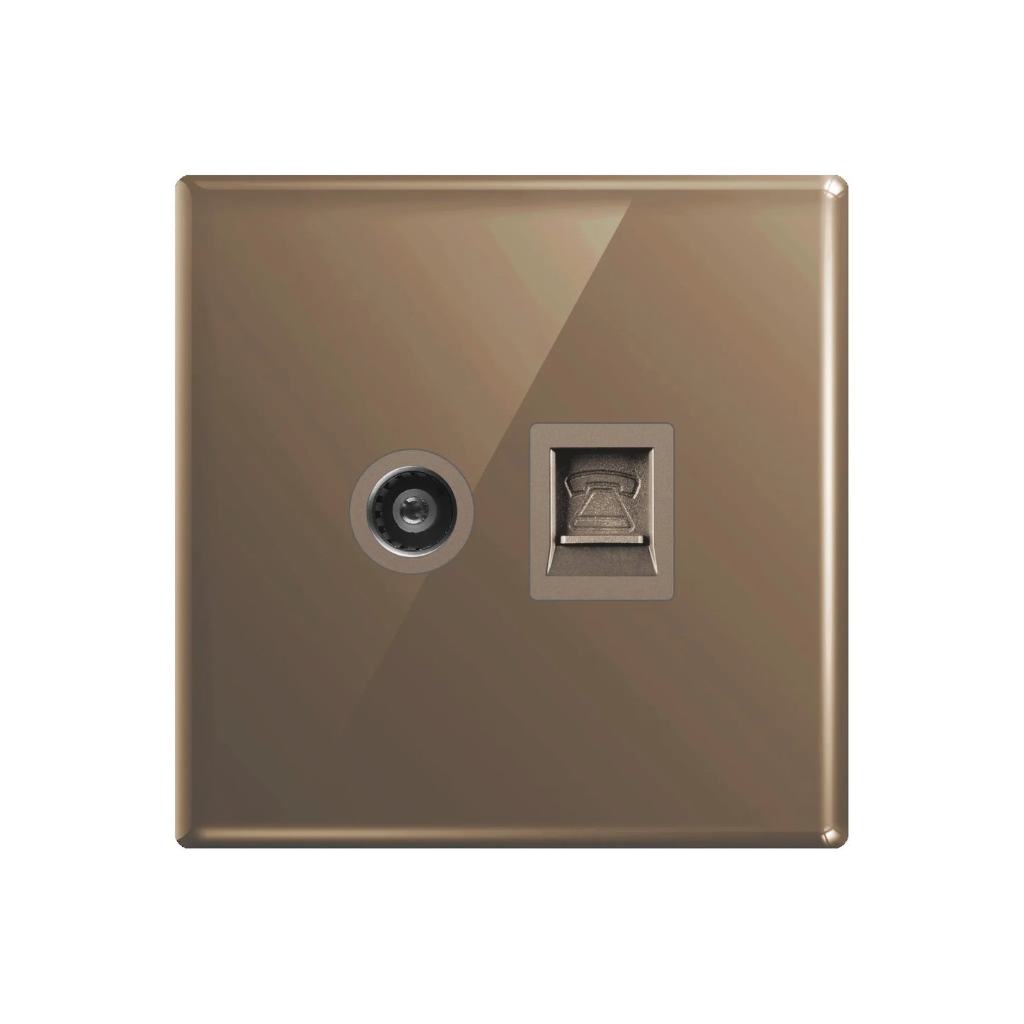 Aqua Glasskin Bronze TV Plus Telephone Socket Price in Pakistan