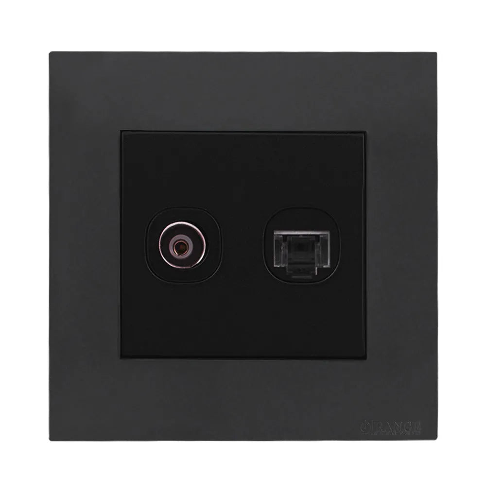 Akoya 2 Gang TV Co – Axial Outlet gun metallic Price in Pakistan