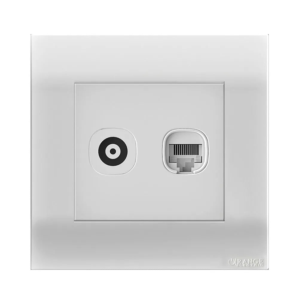 Akoya 2 Gang TV Co – Axial Outlet White Price in Pakistan