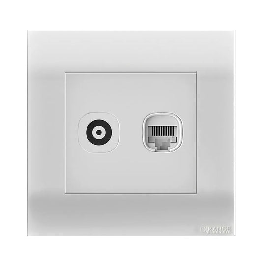 Akoya 2 Gang TV Co – Axial Outlet White Price in Pakistan