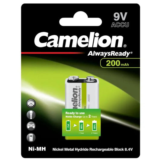 Camelion rechargeable 9V battery 200 mAh Price in Pakistan 
