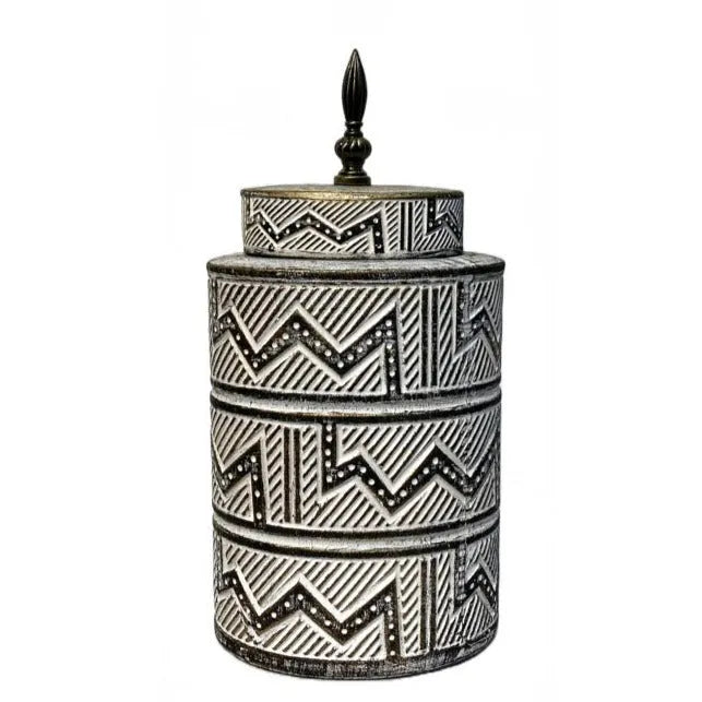 Ceramic Vase Black & White Large Price in Pakistan