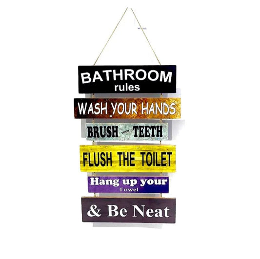 Decorative Hanging Bathroom Rules Price in Pakistan