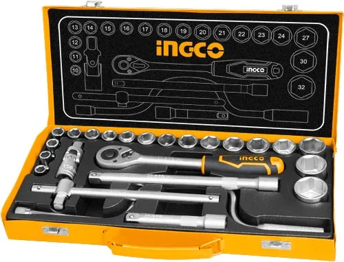 INGCO HKTS0243 24Pcs 1/2" Socket Set