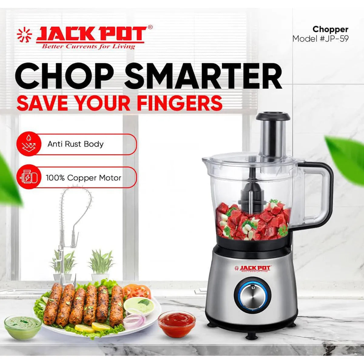 JackPot JP-59 Double Blade Chopper Price In Pakistan
