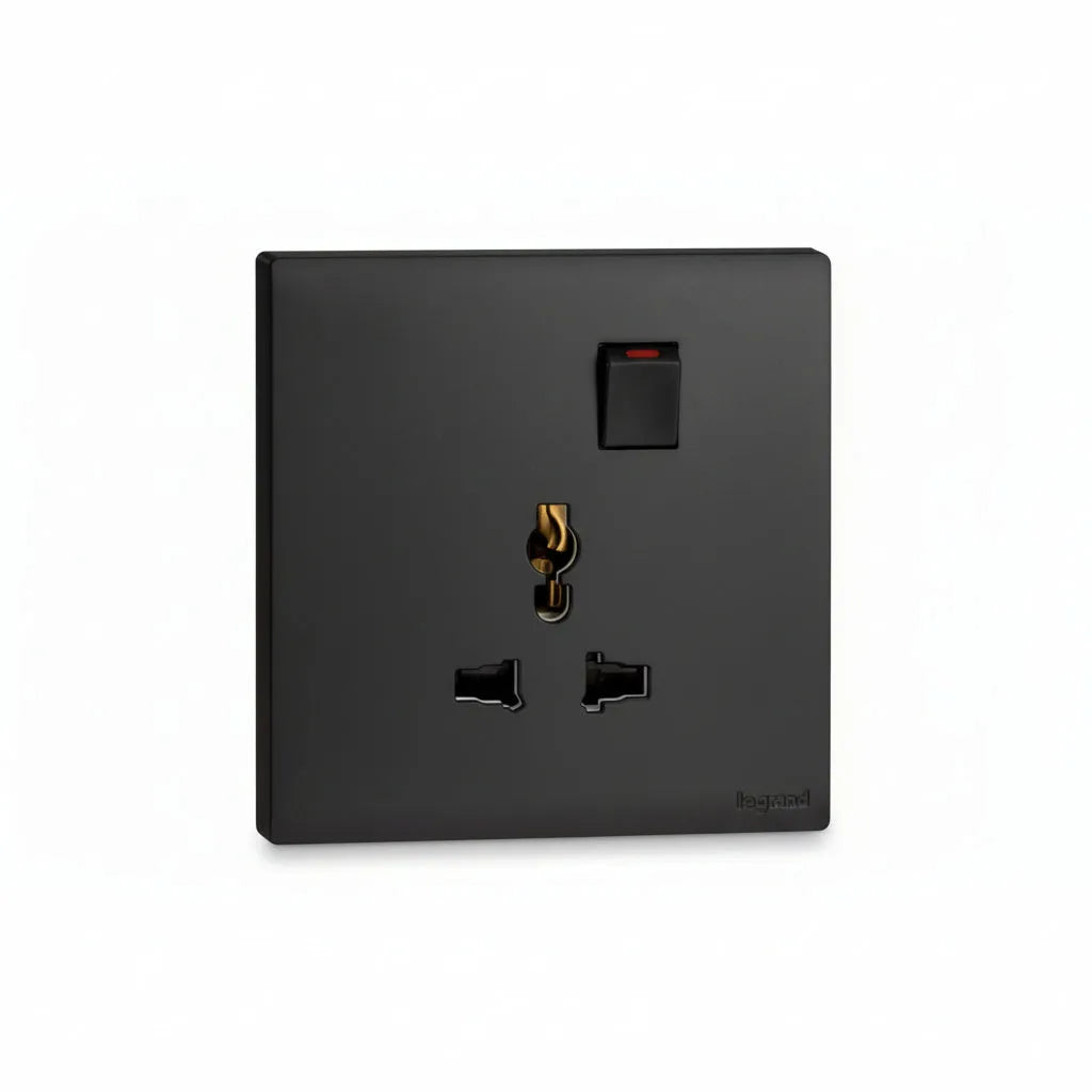 Legrand Obria Series Multi Socket Outlet-Black Price in Pakistan