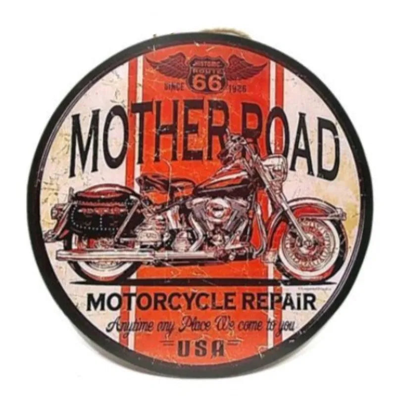 Mother Road Hanging Wooden Frame Round Price in Pakistan
