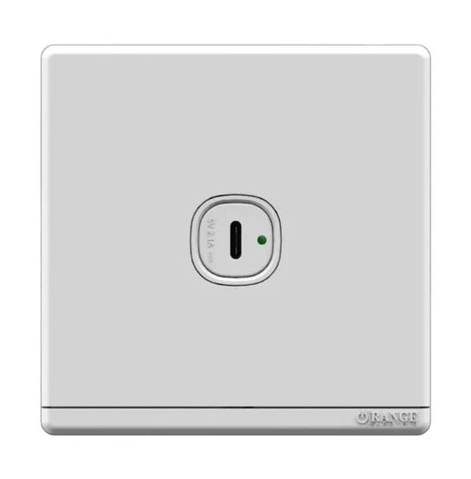 Orange Odessa 1 2 gang Type C Usb Charger Outlet Price in Pakistan
