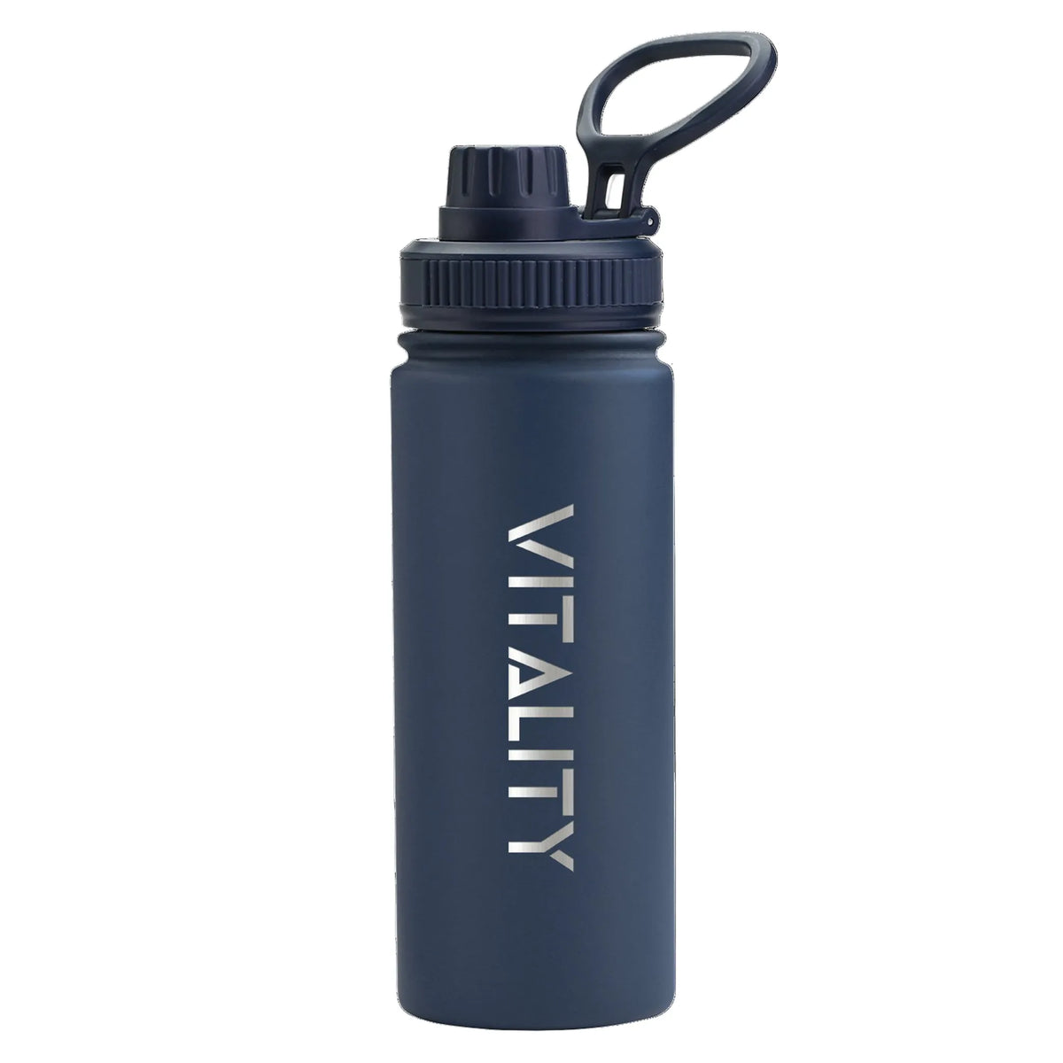 Powder Coated Water Bottle-Dark Blue Spout in Price Pakistan