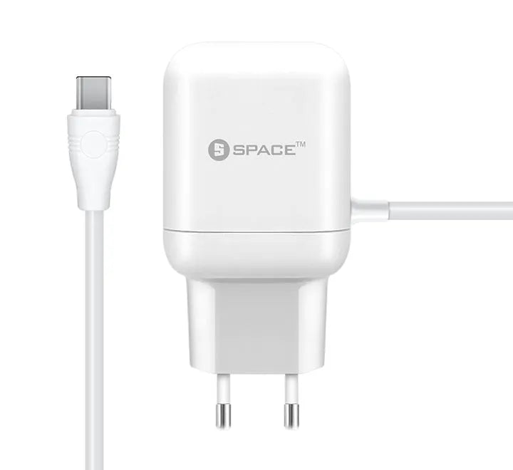 Space WC 108 Type C USB Cable Wall Charger Price in Pakistan