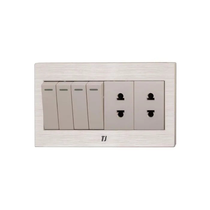 TJ v7 Series 4 Switch + 2 Socket Price in Pakistan