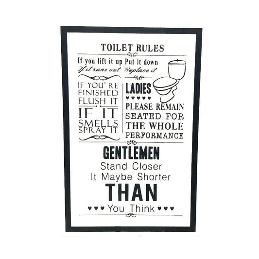 Toilet Rules Board Price in Pakistan