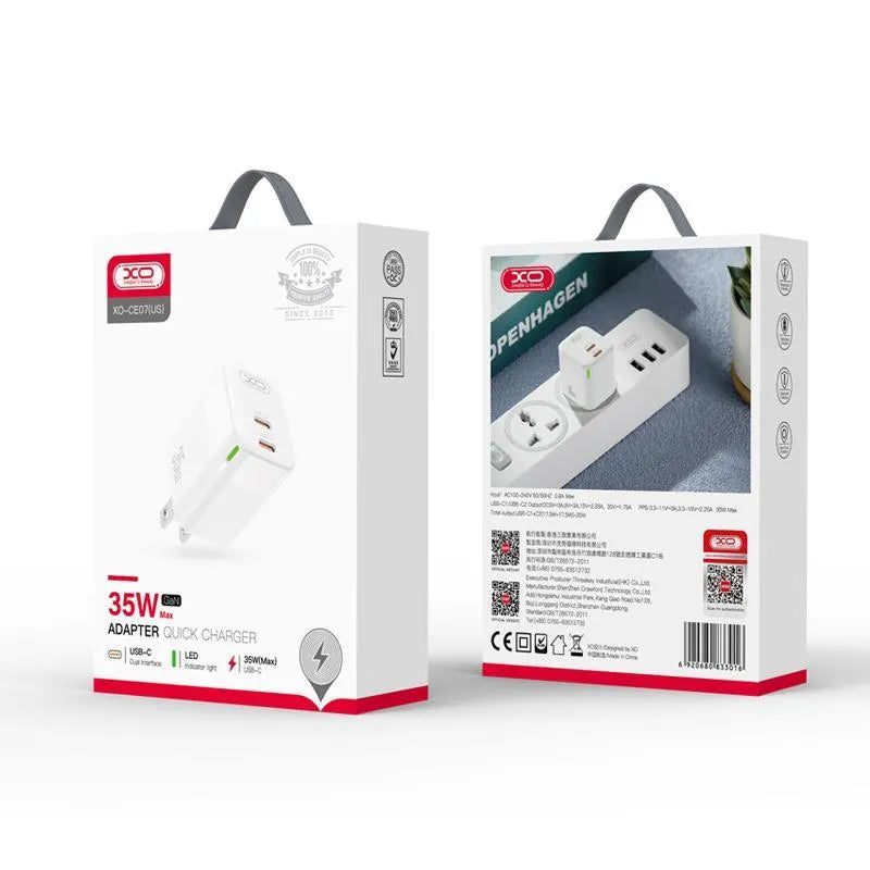 XO CE06 35W GaN Charger PD Type C Charger Price in Pakistan