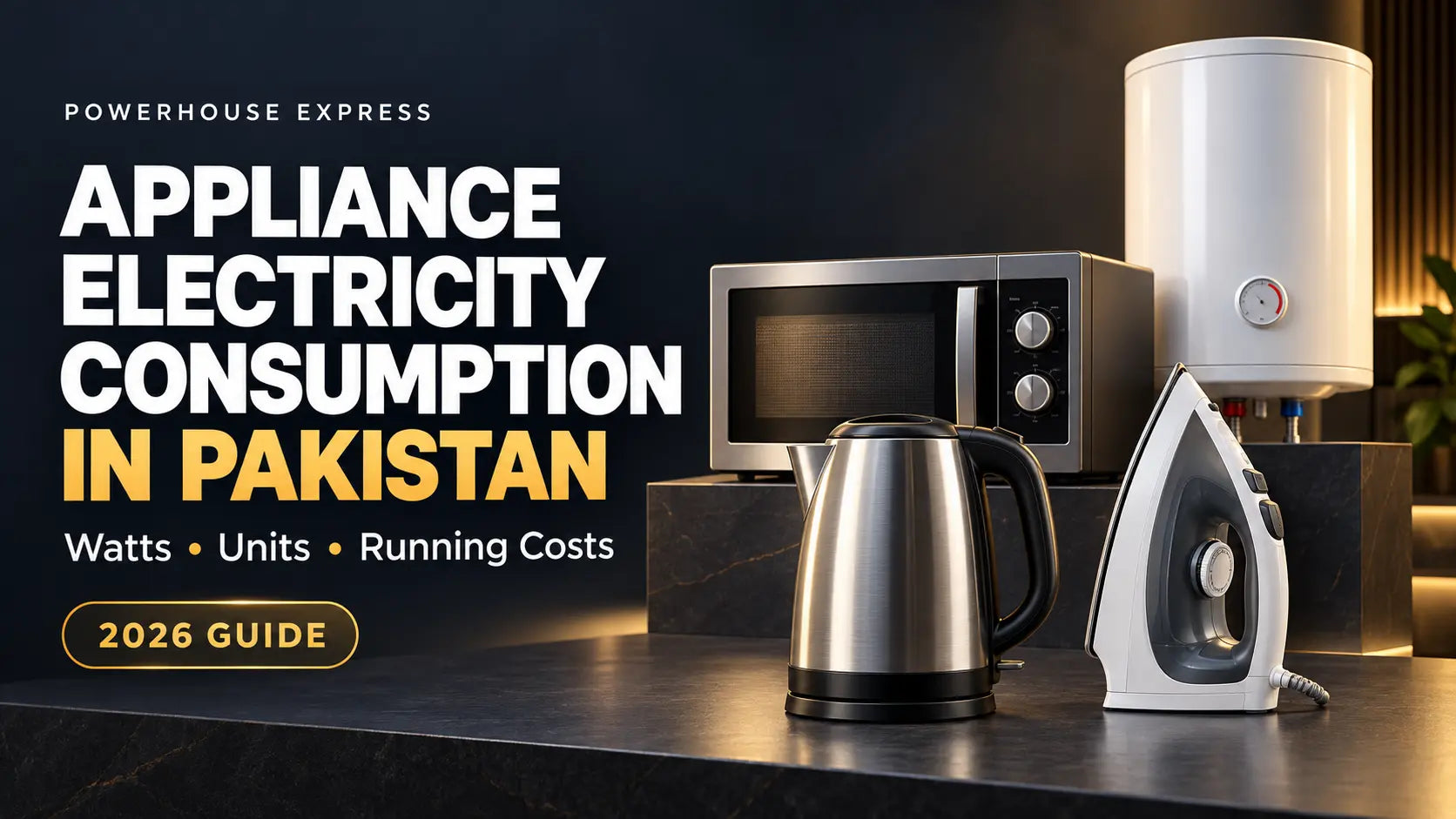 Electrical Appliance Electricity Consumption in Pakistan