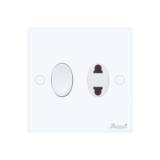 AQUA DYNASTY 1 GANG SWITCH PLUS 1 SOCKET Price in Pakistan