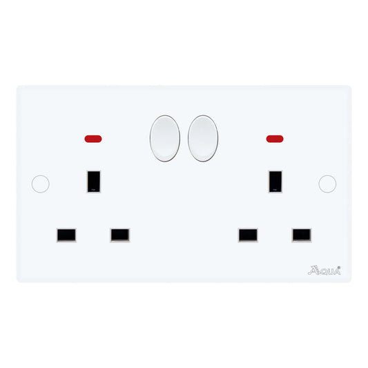 AQUA DYNASTY DOUBLE 13 AMP FLAT SOCKET PLUS SWITCH Price in Pakistan