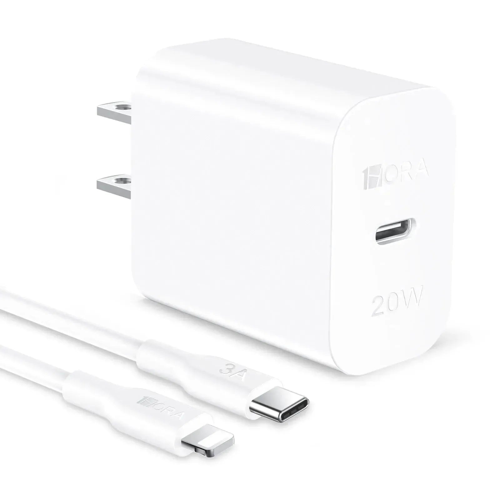 1HORA 1C PD20W Fast Charger Type-C to Lighting Cable Secondary image