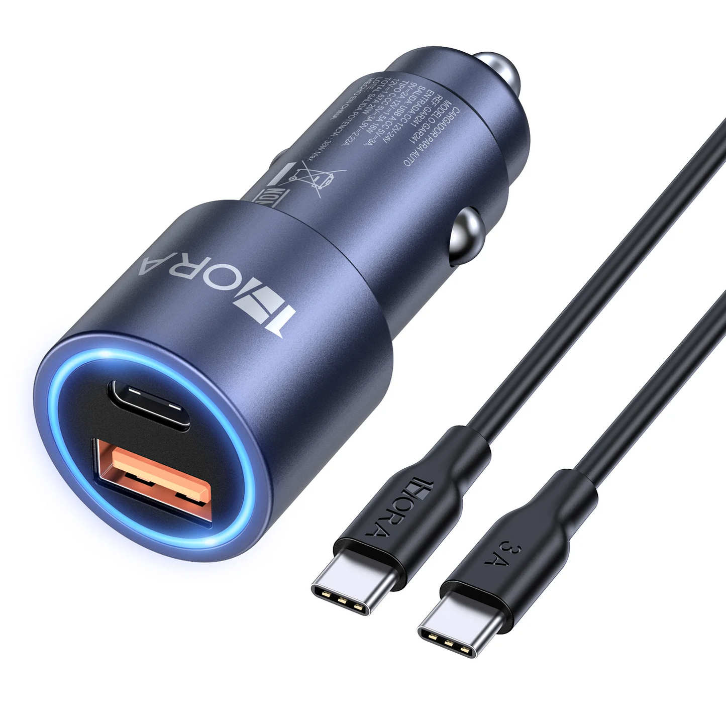 1Hora ABS+PC C Port Car Charger Price in Pakistan