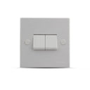 Wilco W1282/0 2 Gang 1 Way Switch