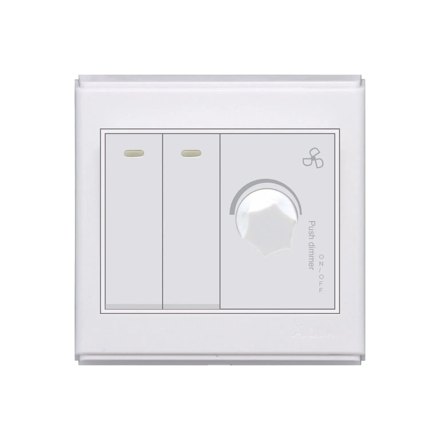 AQUA SAPPHIRE 2 GANG SWITCH PLUS 1 DIMMER Price in Pakistan