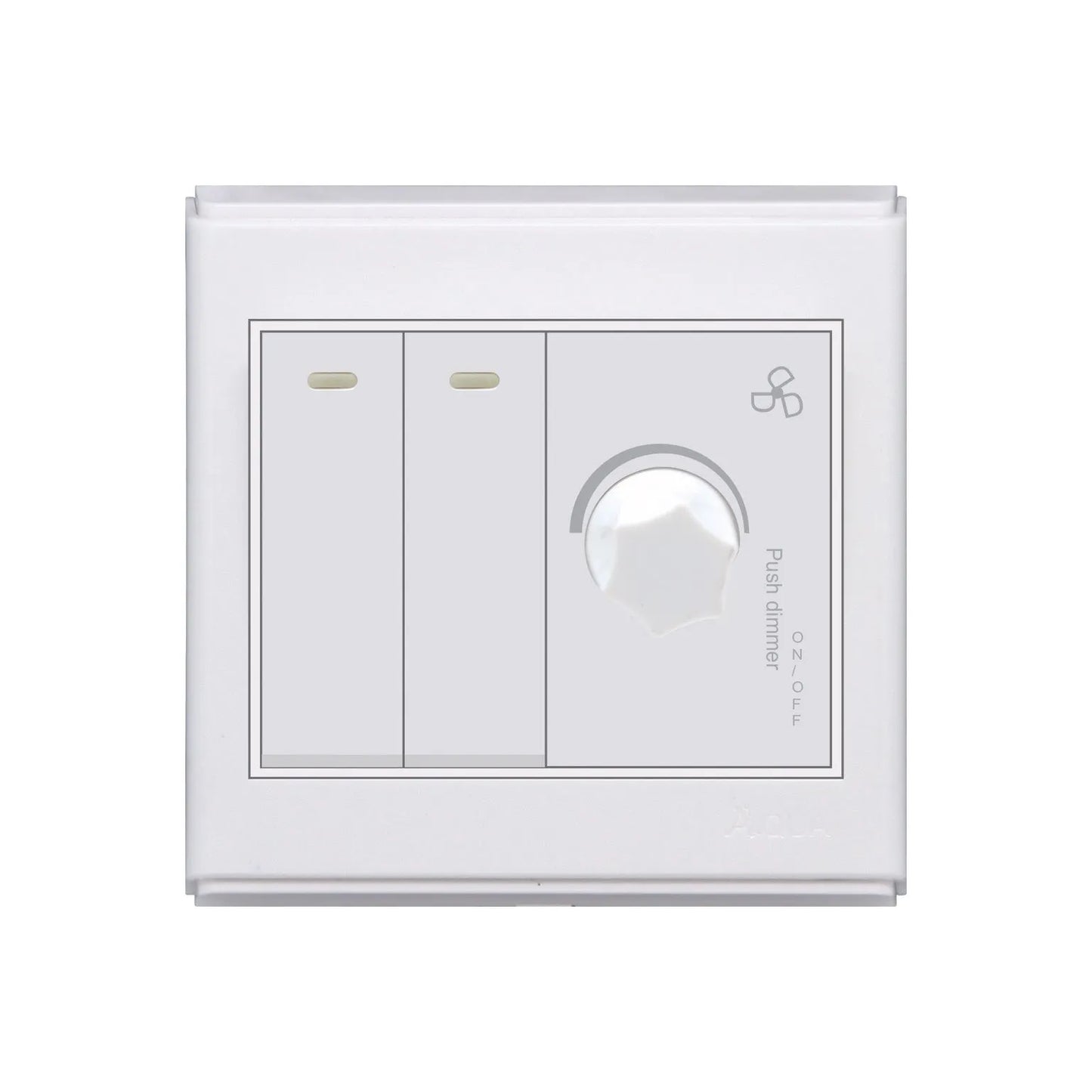 AQUA SAPPHIRE 2 GANG SWITCH PLUS 1 DIMMER Price in Pakistan