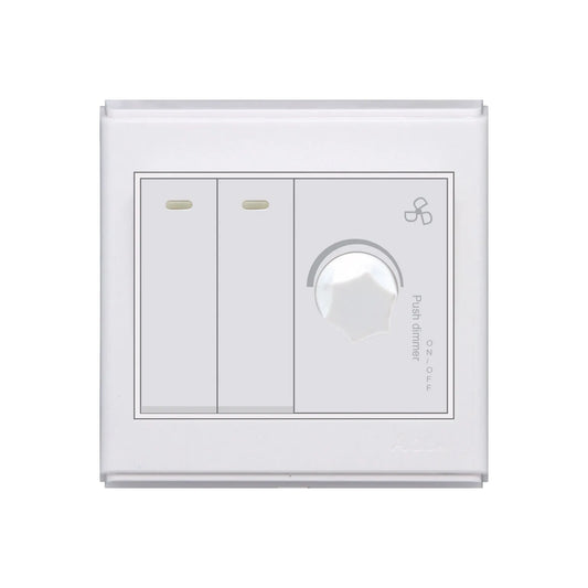 AQUA SAPPHIRE 2 GANG SWITCH PLUS 1 DIMMER Price in Pakistan