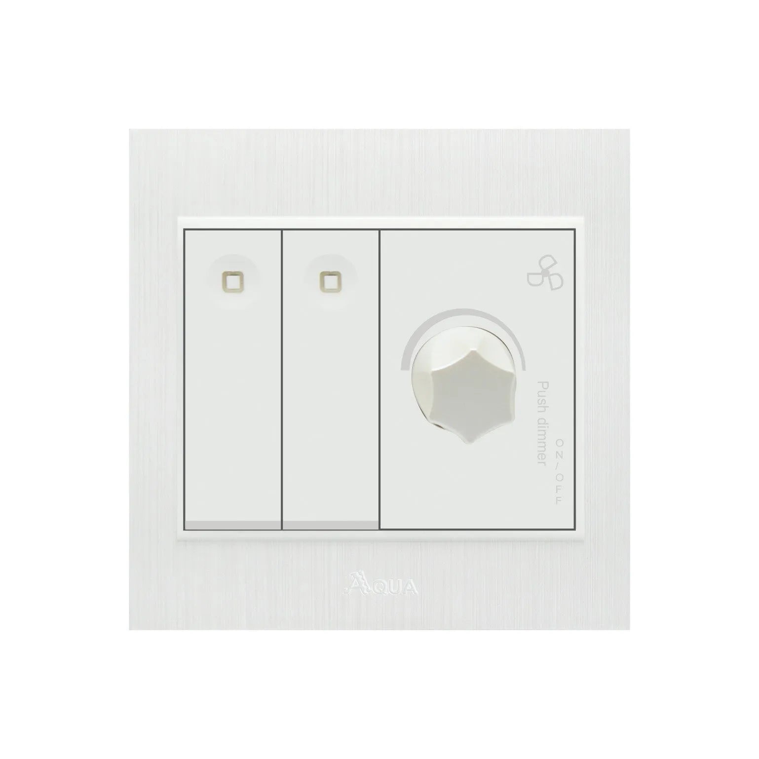 AQUA GLORY 2 GANG SWITCH PLUS DIMMER Price in Pakistan