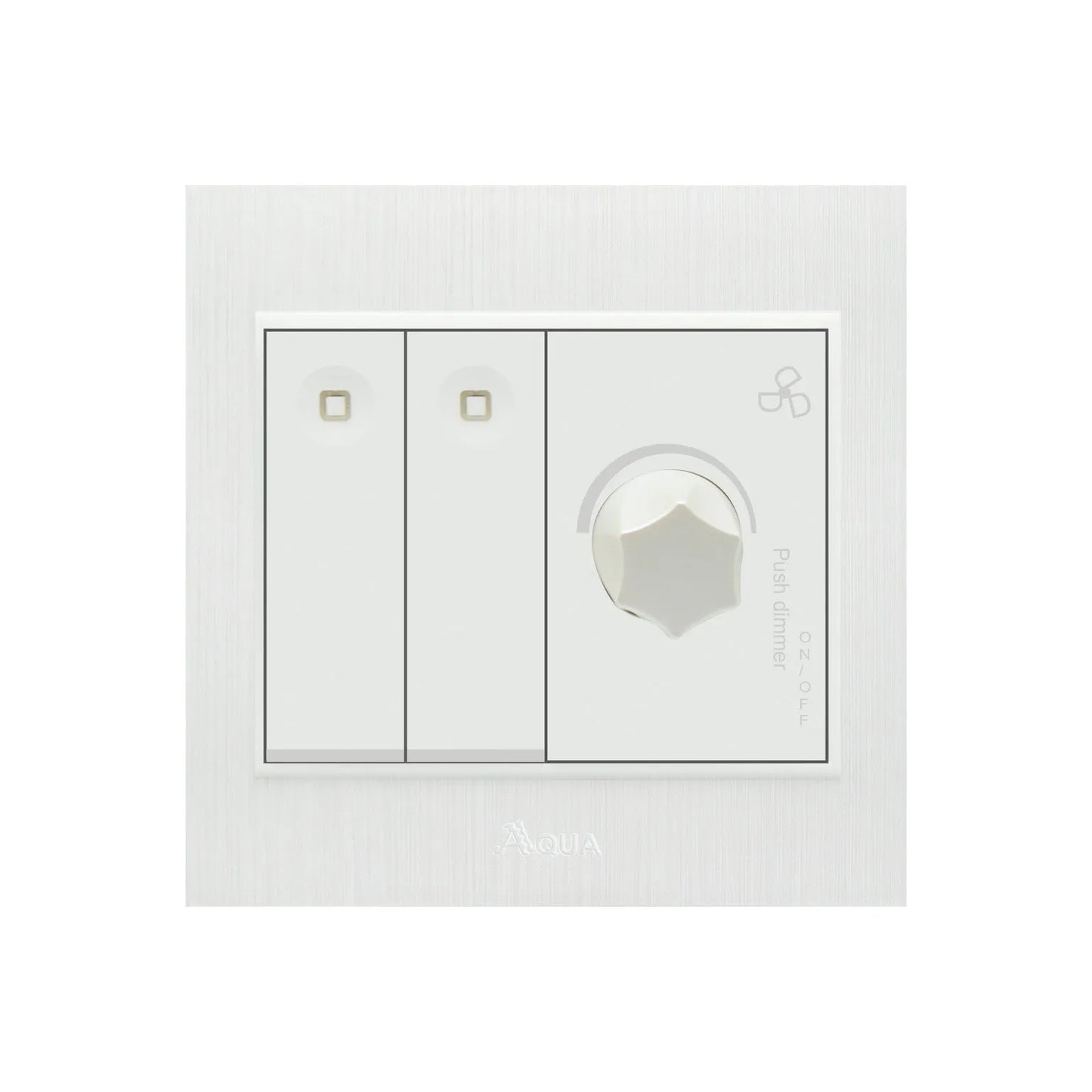 AQUA GLORY 2 GANG SWITCH PLUS DIMMER Price in Pakistan