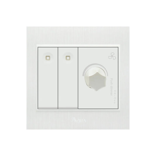 AQUA GLORY 2 GANG SWITCH PLUS DIMMER Price in Pakistan