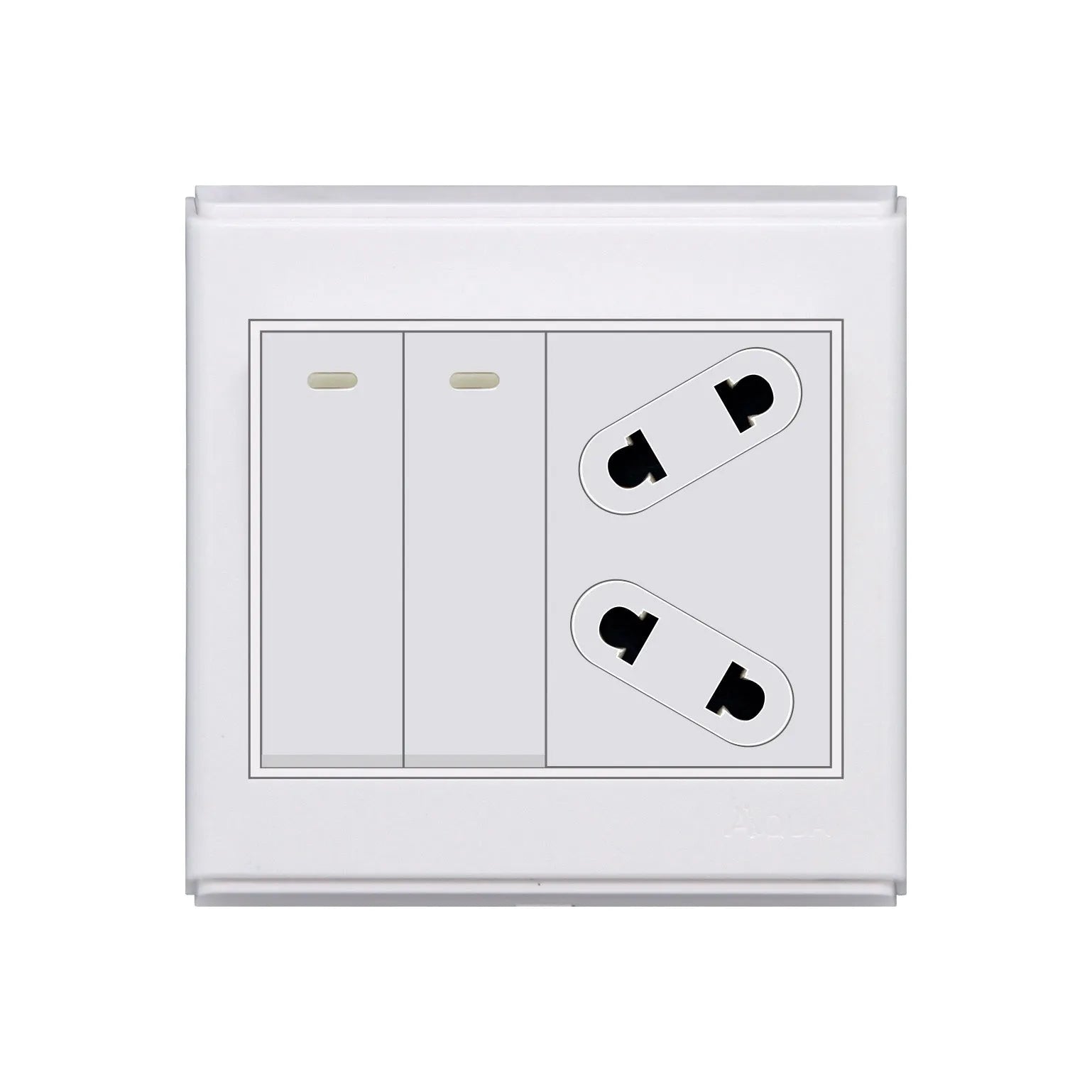 AQUA SAPPHIRE 2 GANG SWITCH PLUS 1 SOCKET Price in Pakistan
