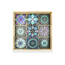 Colorful Floral Art Tray