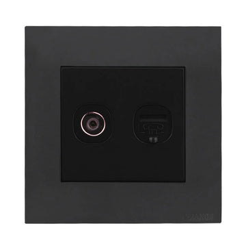 Akoya 1 2 Gang TV Co – Axial Outlet White Price in Pakistan