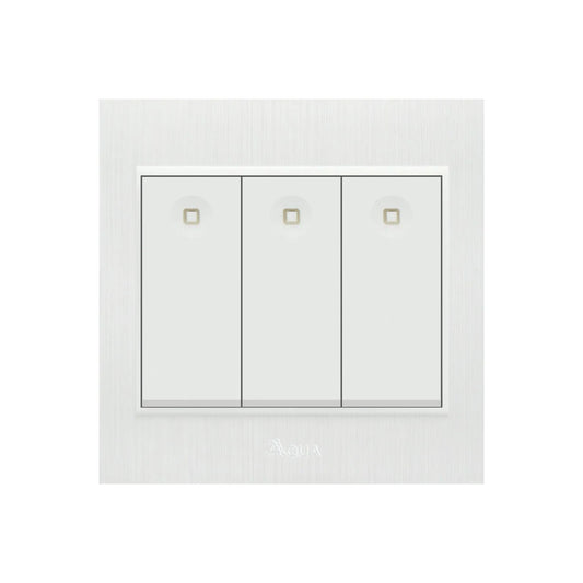 AQUA GLORY 3 GANG 2 WAY SWITCH Price in Pakistan