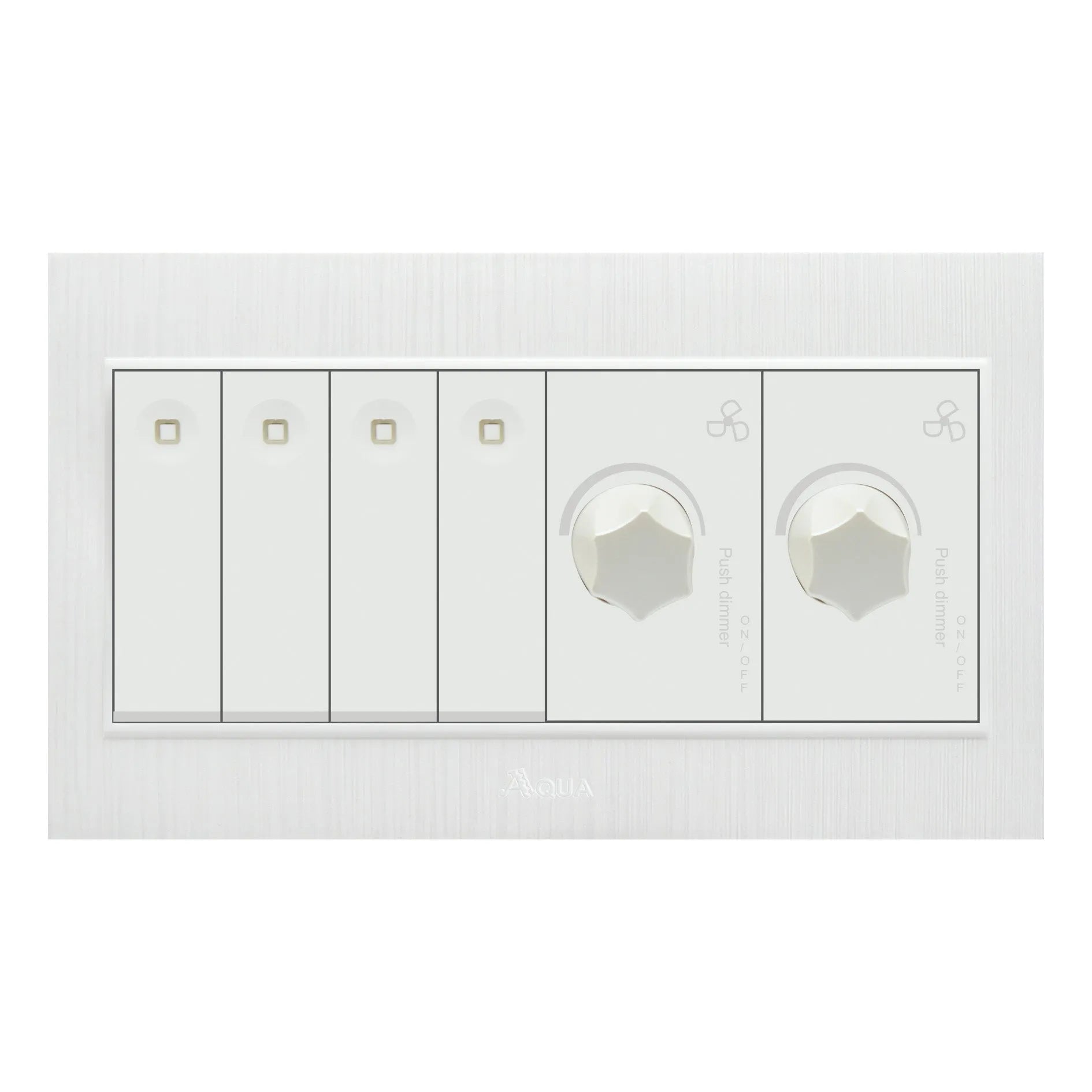 AQUA GLORY 4 GANG SWITCH PLUS 2 DIMMER Price in Pakistan
