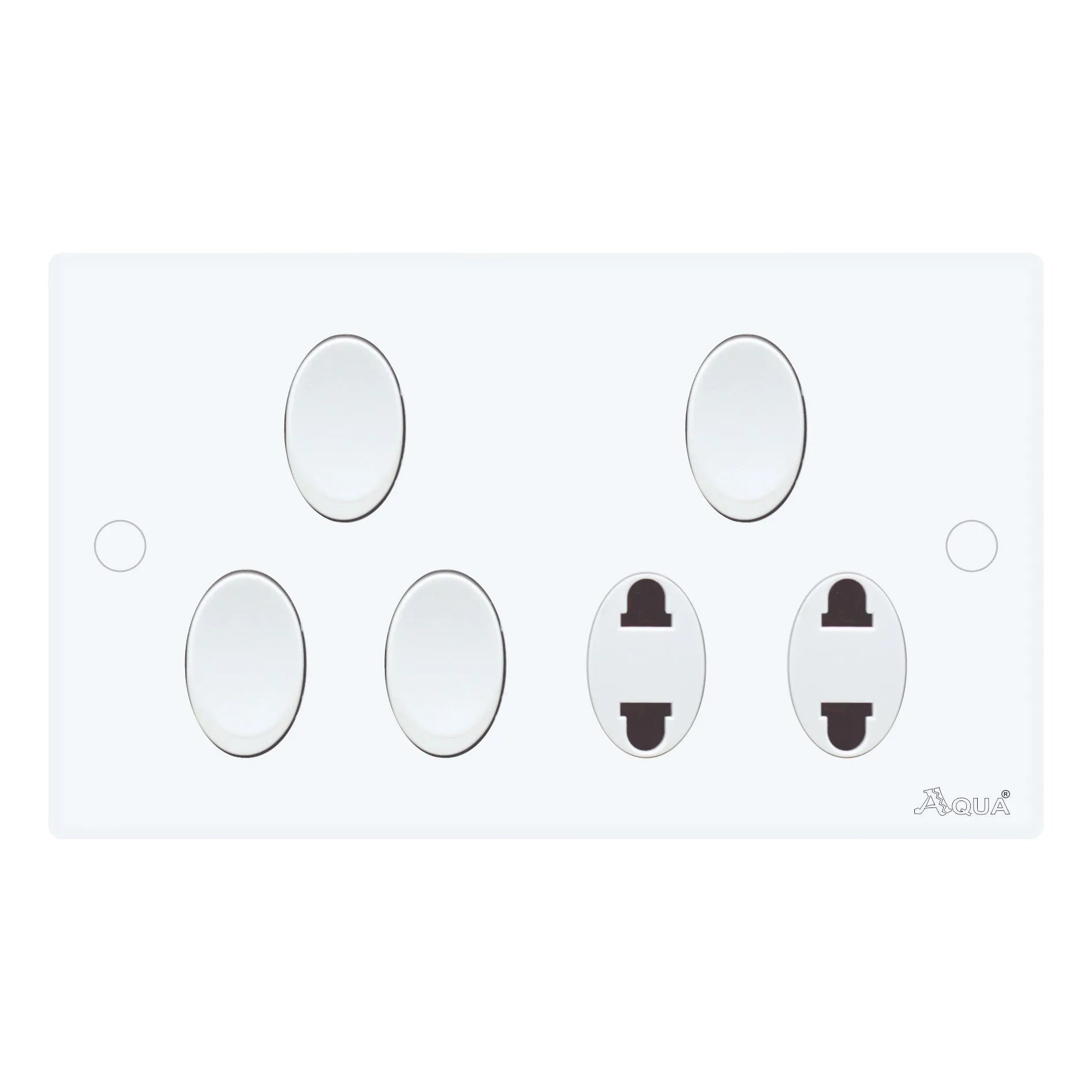 AQUA DYNASTY 4 GANG SWITCH PLUS 2 SOCKET Price in Pakistan