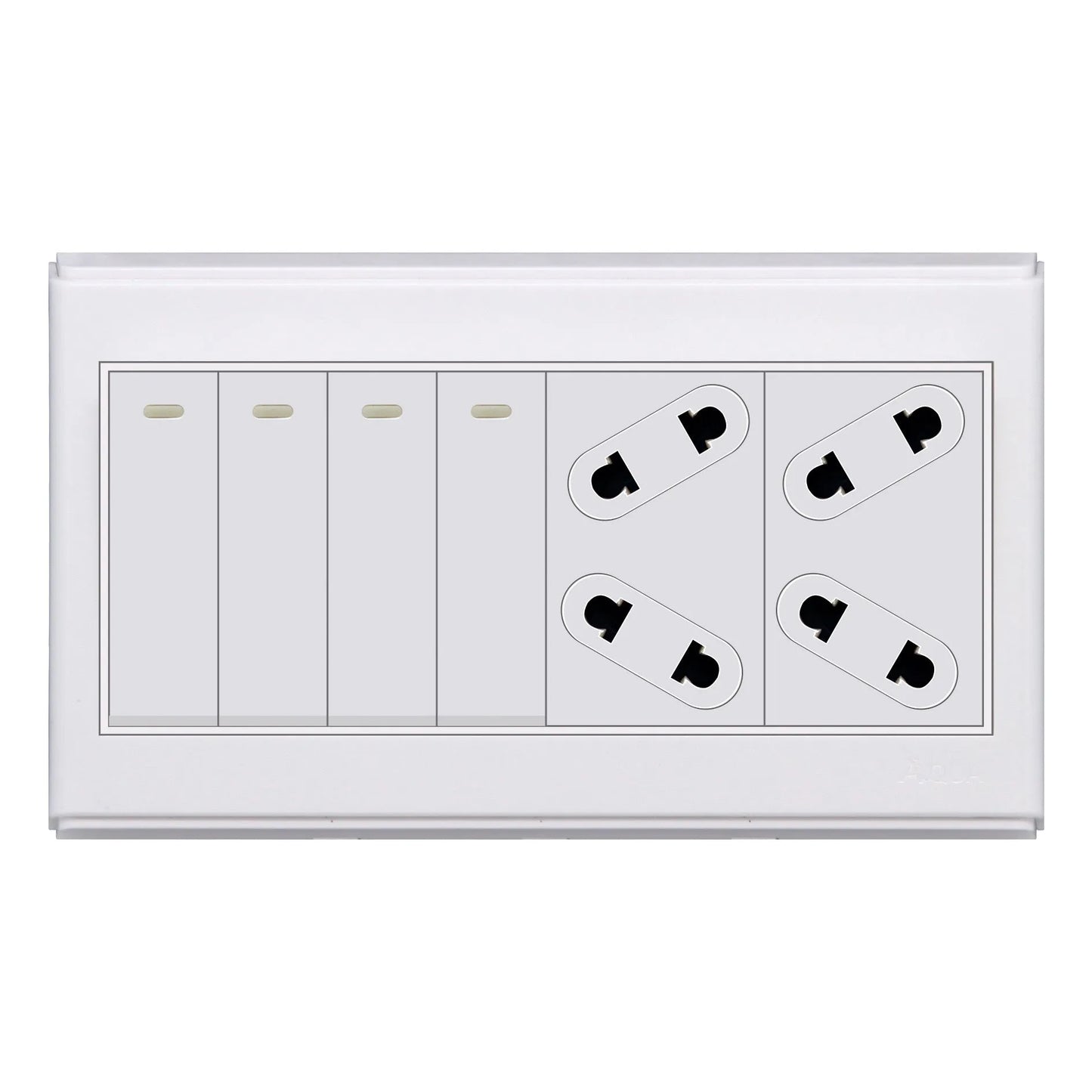 AQUA SAPPHIRE 4 GANG SWITCH PLUS 2 SOCKET Price in Pakistan