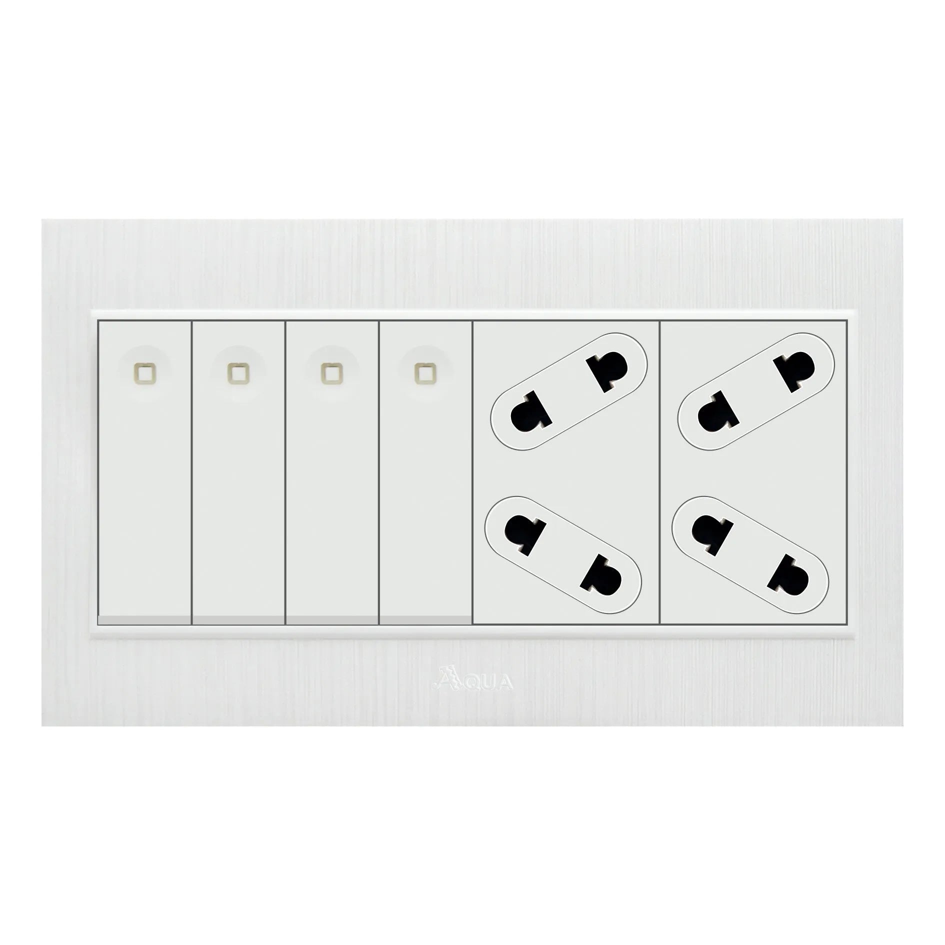 AQUA GLORY 4 GANG SWITCH PLUS 2 SOCKET Price in Pakistan