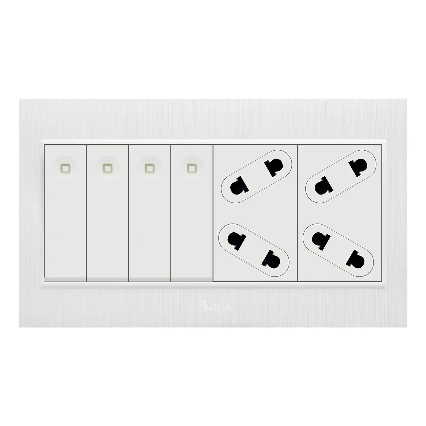 AQUA GLORY 4 GANG SWITCH PLUS 2 SOCKET Price in Pakistan