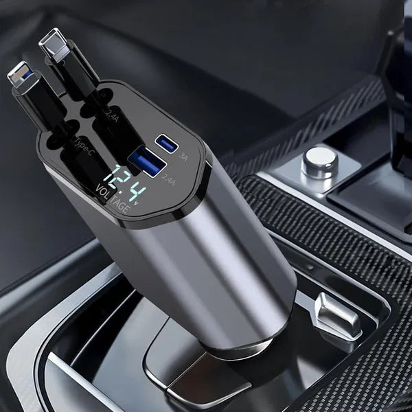 4 in 1 Retractable Car Phone Charger Price in Pakistan