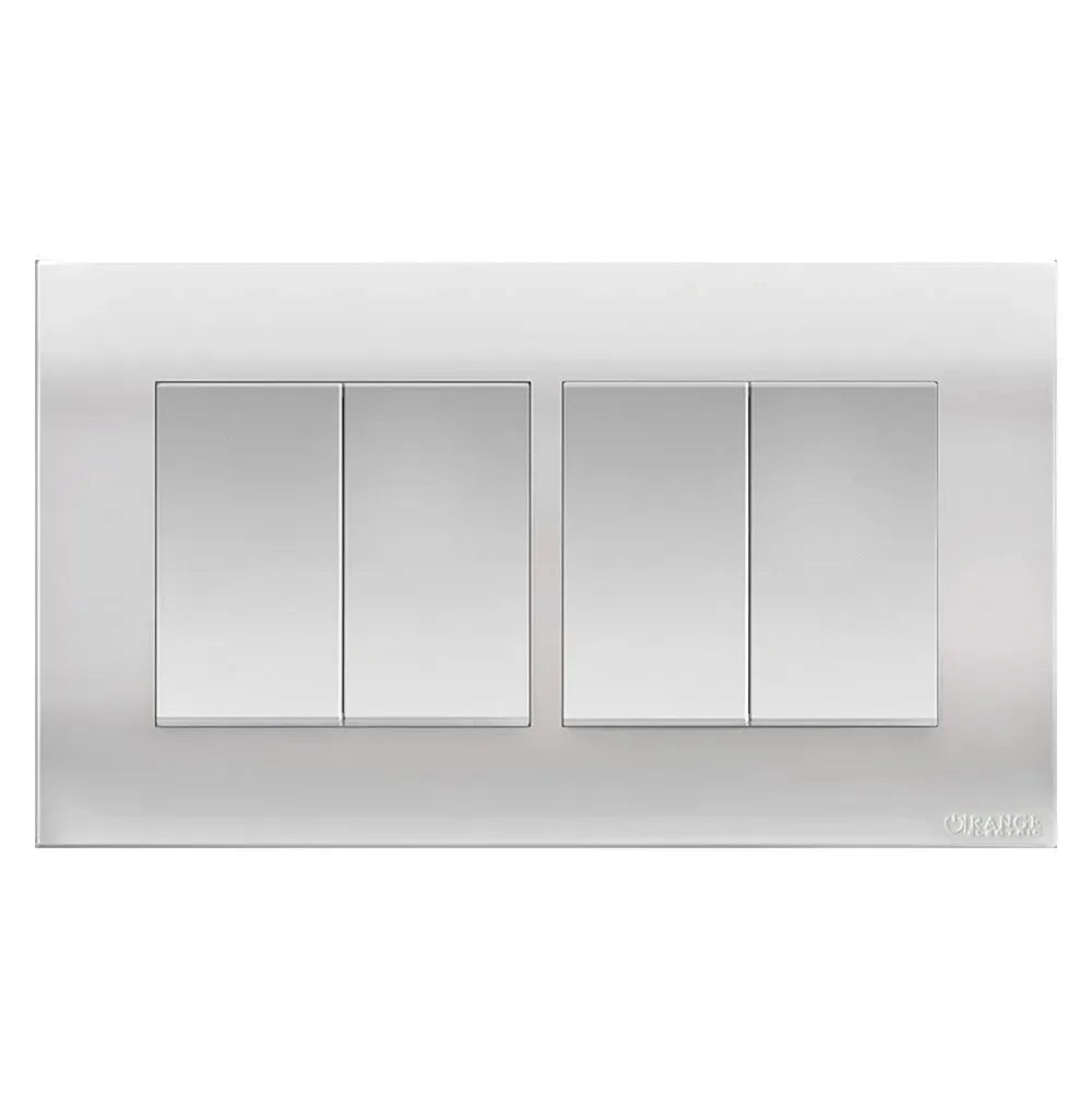 Akoya 2 Gang 2 Way Flush Switch gun matalic Price in Pakistan