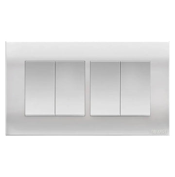 Akoya 2 Gang 2 Way Flush Switch gun matalic Price in Pakistan