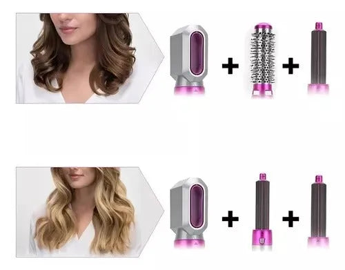 5 in 1 Hair Dryer Multi-Head Hot Air Comb and Curler Secondary image