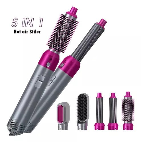 5 in 1 Hair Dryer Multi Head Hot Air Comb and Curler