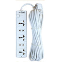 Clopal 5 Ways Extension Colored Socket with Fuse Protection