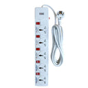 Clopal 5 Way Extension Socket with Each Socket Fuse Protection