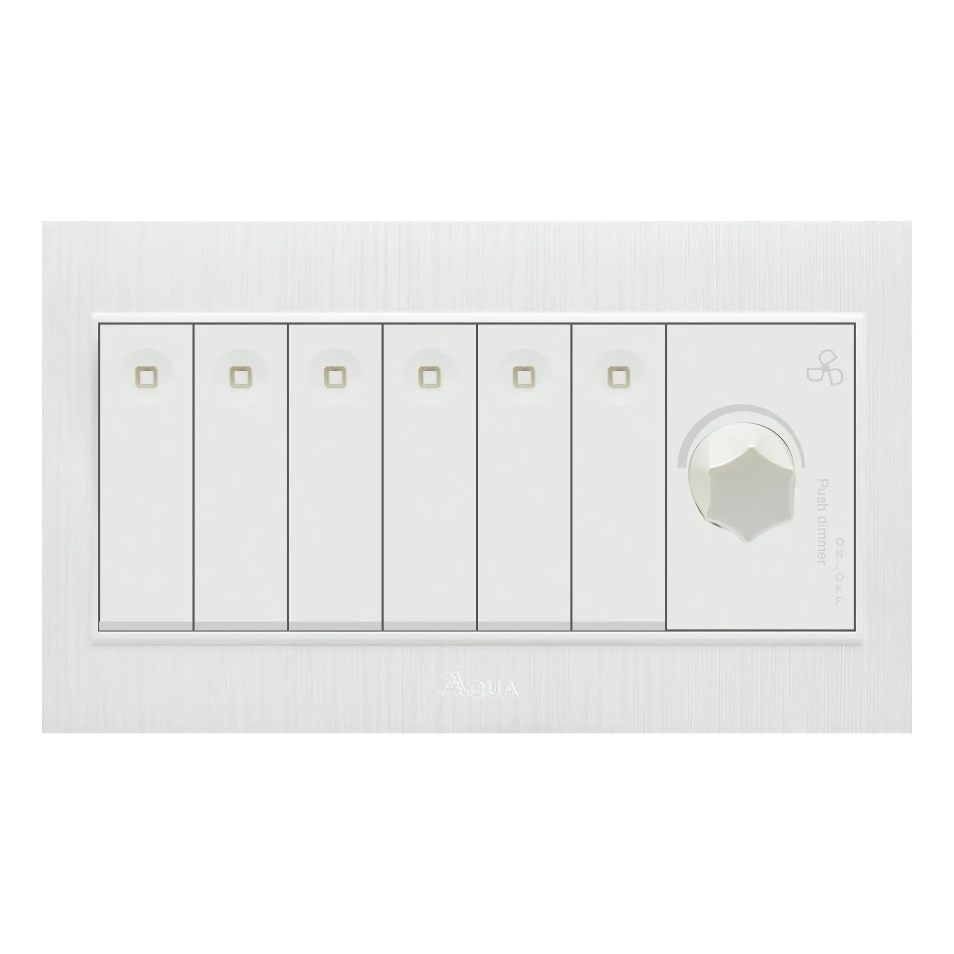AQUA GLORY 6 GANG SWITCH PLUS 1 DIMMER Price in Pakistan