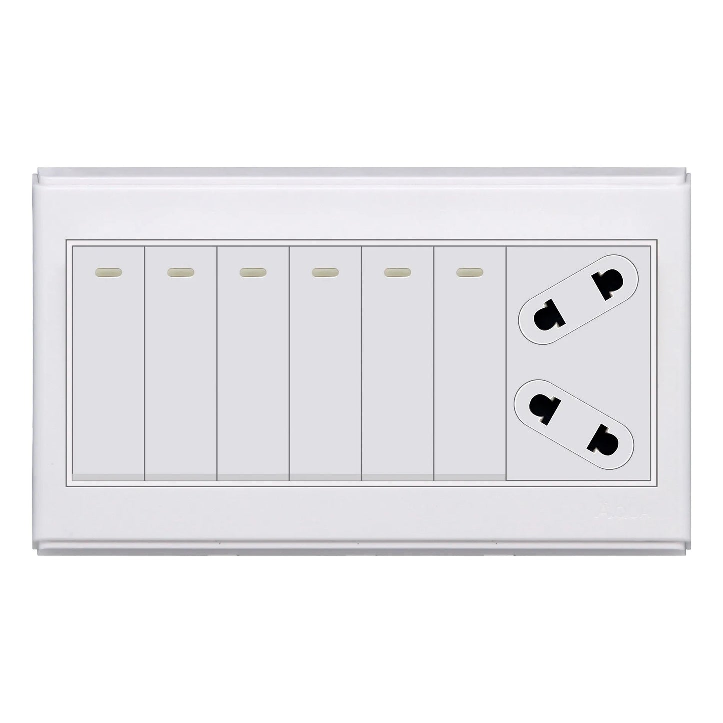 AQUA SAPPHIRE 6 GANG SWITCH PLUS 1 SOCKET Price in Pakistan