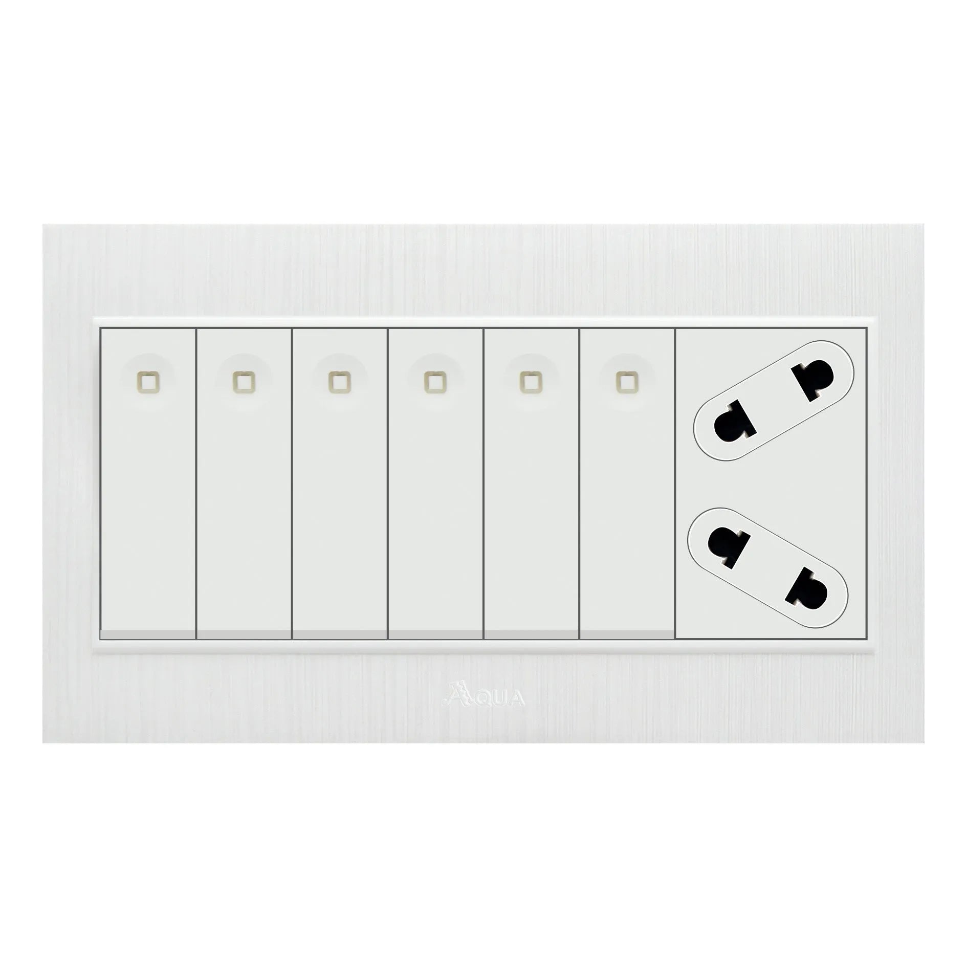 AQUA GLORY 6 GANG SWITCH PLUS 1 SOCKET Price in Pakistan
